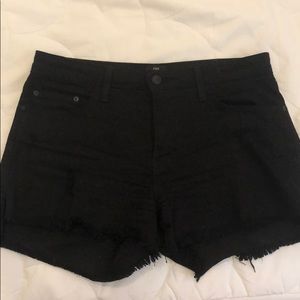 Just Black Denim black jean shorts size M